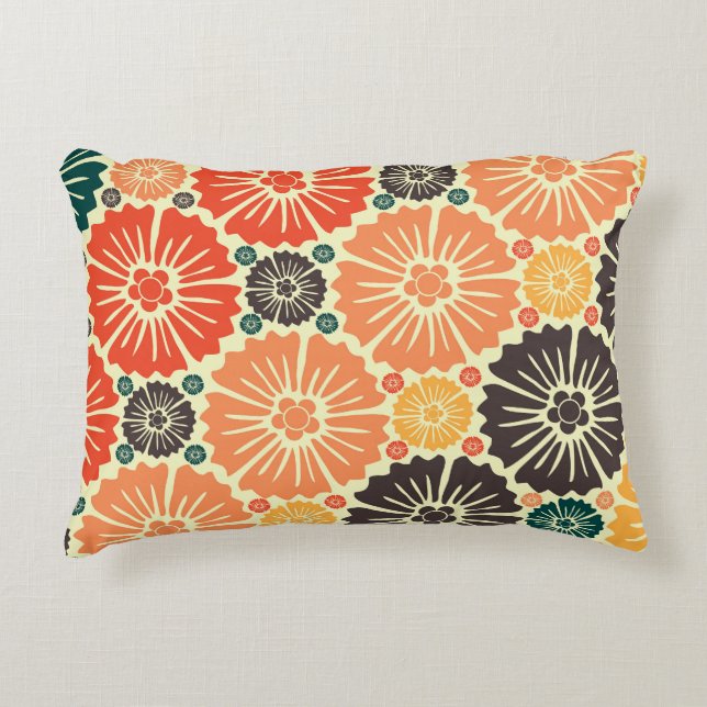 Art nouveau Retro Tapet design. Prydnadskudde (Framsidan)