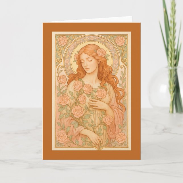 Art nouveau Ro Maiden Kort (Framsida)