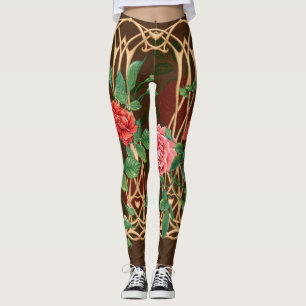 Art nouveau Ro: Wicker Imitation Leggings