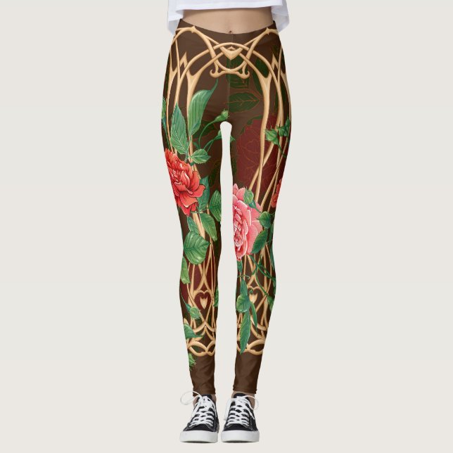 Art nouveau Ro: Wicker Imitation Leggings (Framsida)