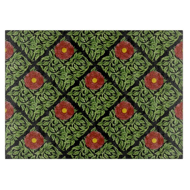 Art nouveau Röd ros De Morgan (Framsidan)