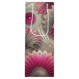 Art nouveau Rosa och Silver Fläkt