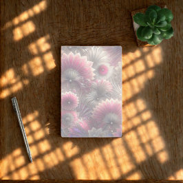 Art nouveau Rosa och Silver Fläkt Post-it Block