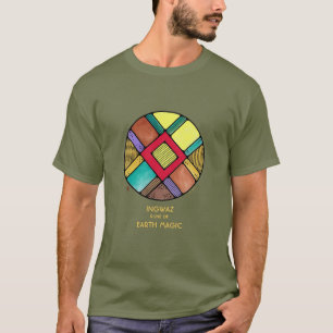Art nouveau Rune Shirt Ingwaz - Earth Magic T Shirt