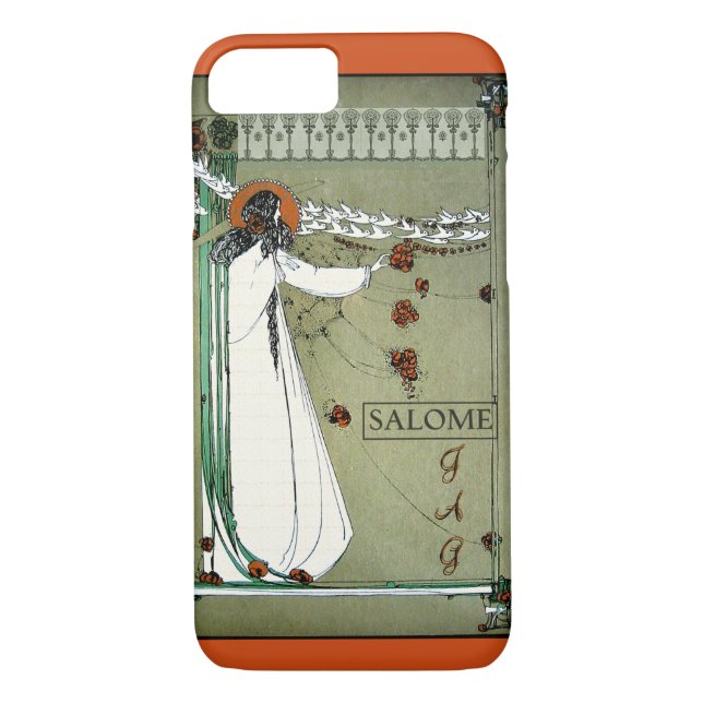Art nouveau Salome Monogram Case-Mate iPhone Skal (Baksida)