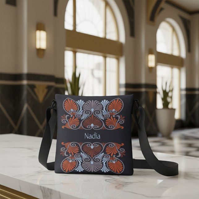 Art nouveau Scrollwork Personlig Axelväska (Skapare uppladdad)