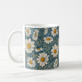 Art nouveau Shasta Daisy Kaffemugg