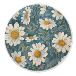 Art nouveau Shasta Daisy Knopp