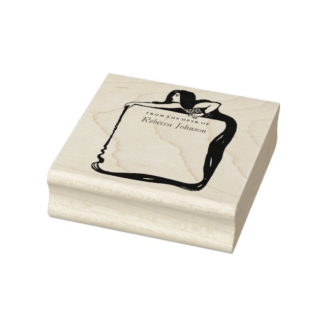 Art nouveau Sjöjungfru Stämpel (Stämpel)