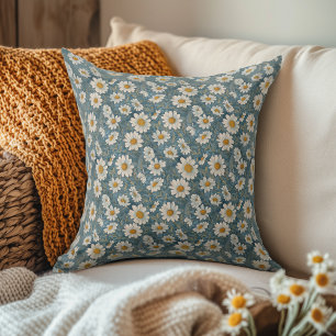 Art nouveau Small Shasta Daisy Kudde