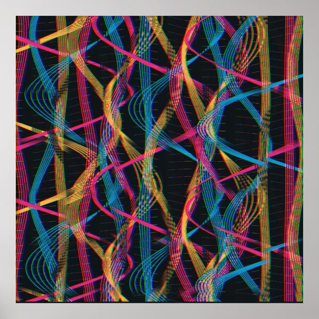 Art Nouveau Snakes Pattern  Poster (Framsidan)