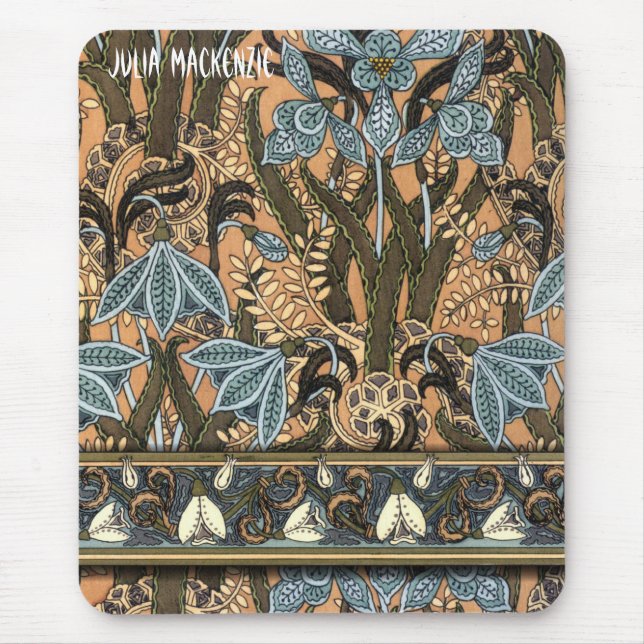 Art nouveau "Snödroppar" Musmatta (Framsidan)