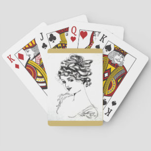 Art nouveau som 1917 leker kort! kortlek