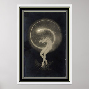 Art nouveau "Souls Temple Dance" 13 x 19 Poster