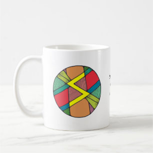 Art Nouveau Sowilo Runmugg – FRAMGÅNG! Kaffemugg