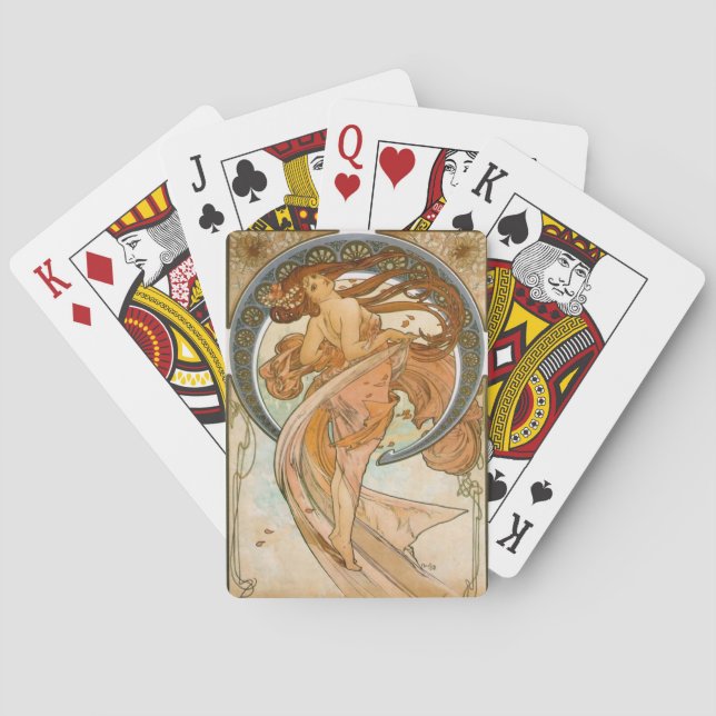Art Nouveau-spelkort Spelkort (Baksidan)