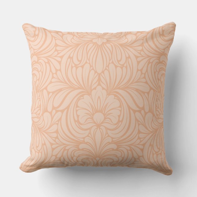 Art nouveau Spirit Peach på persikor Kudde (Framsida)