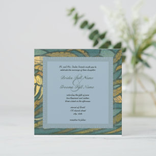 Art nouveau Squid - Scuba Destination Weddings Inbjudningar