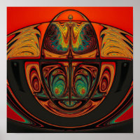 Art Nouveau-stil Abstrakt Konst