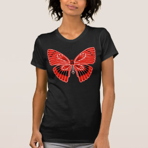 Art nouveau Stil Butterfly Red T-shirt