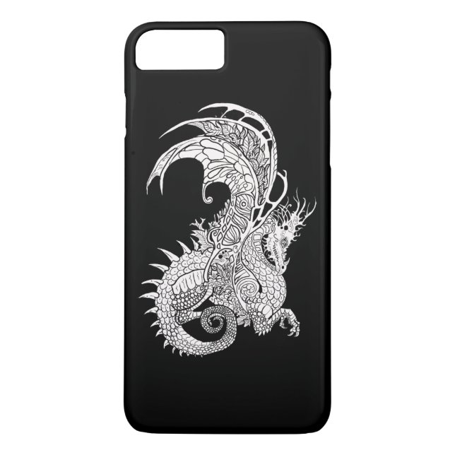 Art nouveau stil Dragon Case-Mate iPhone Skal (Baksida)