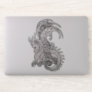 Art nouveau Stil Dragon Klistermärken