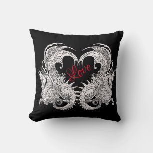 Art nouveau stil Dragon Kudde