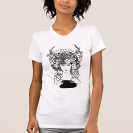 Art nouveau Stil Witch T Shirt