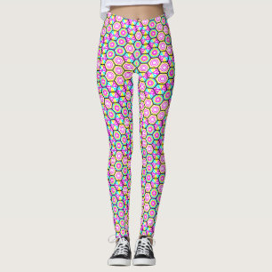 Art nouveau Stilar Geometrical Mönster Leggings
