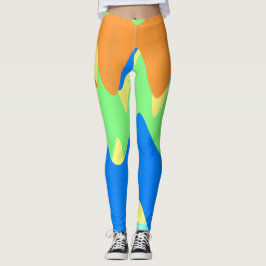 Art nouveau Stilar Geometrical Mönster Leggings