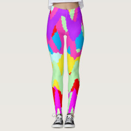 Art nouveau Stilar Geometrical Mönster Leggings