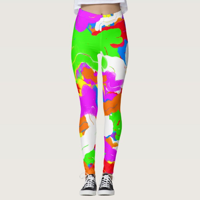 Art nouveau Stilar Snyggt Artistic Leggings (Framsida)