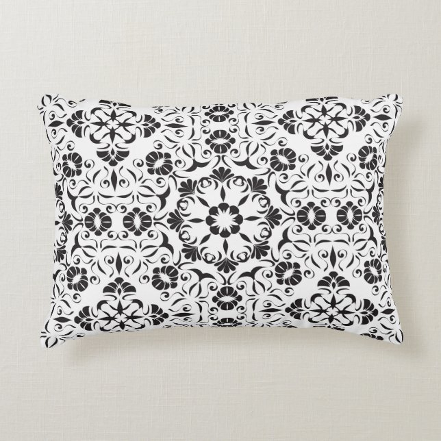 Art nouveau: Stiliserad Vintage Inslag Prydnadskudde (Framsidan)