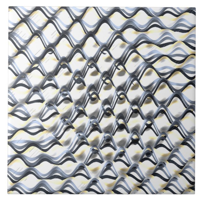 Art Nouveau Styles Opart Pattern  Kakelplatta (Framsidan)