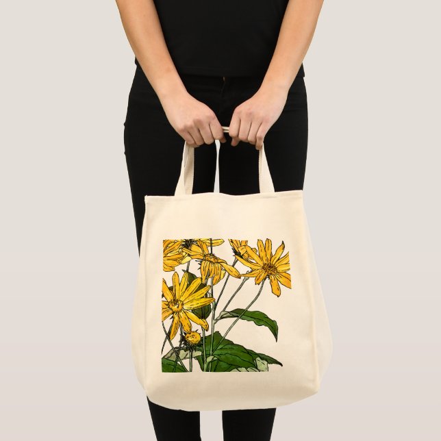 Art nouveau Sunblommor Tygkasse (Framsida (produkt))