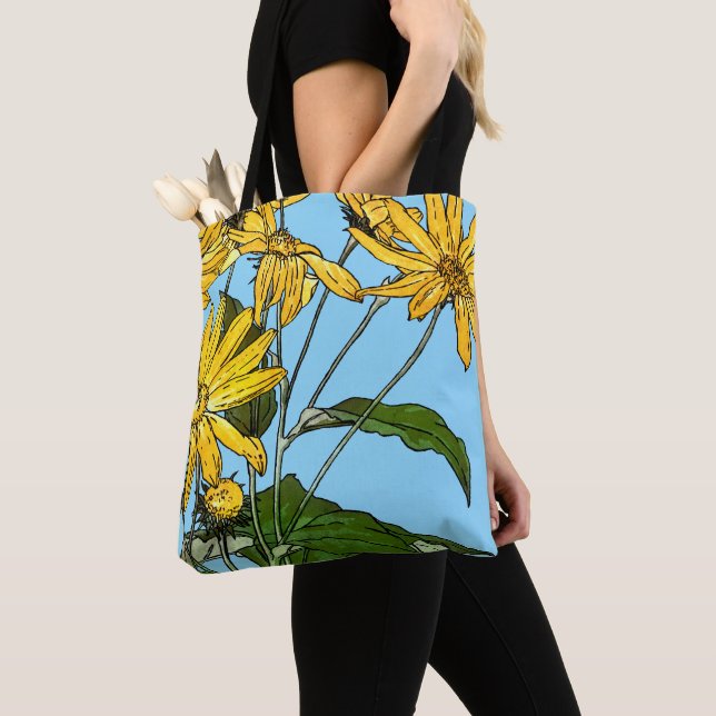 Art nouveau Sunblommor Tygkasse (Närbild)
