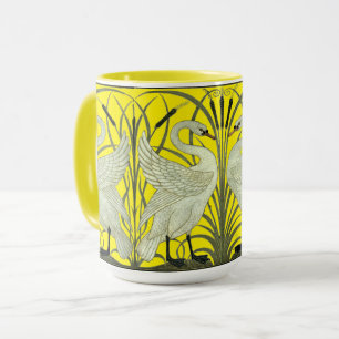 Art nouveau Svanar Frieze Mönster av Walter Crane Mugg