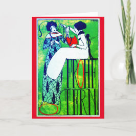 Art nouveau tack kort