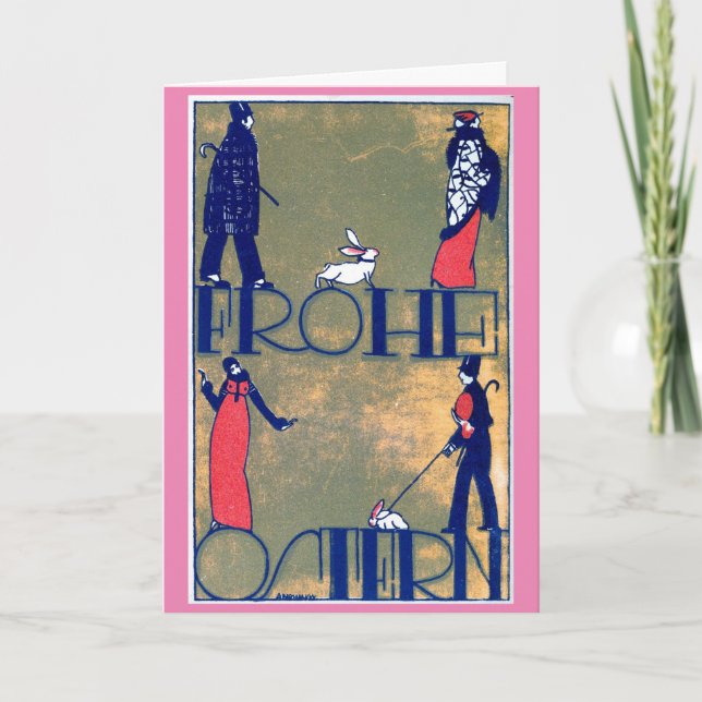 Art nouveau tack kort (Framsida)