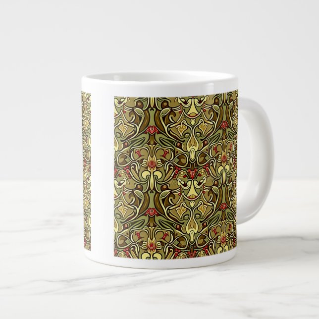 Art nouveau Tapet Jumbo Mugg (Framsida höger)