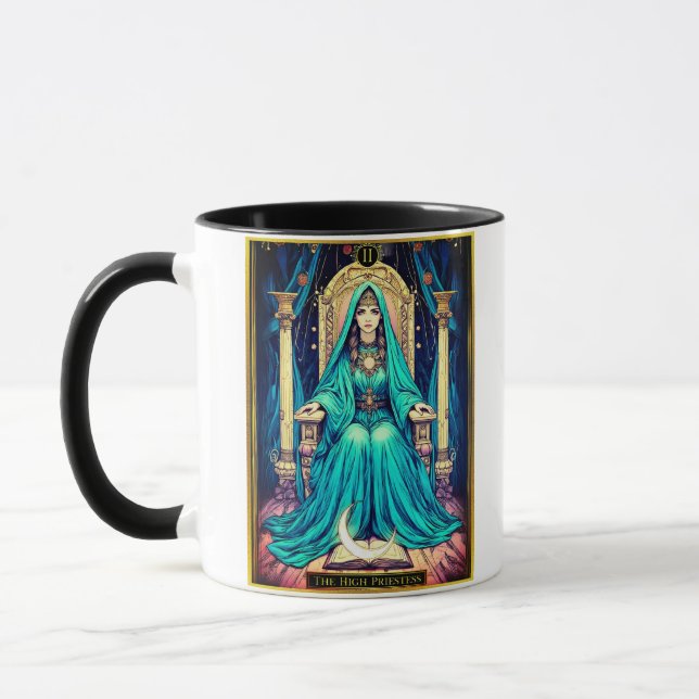 Art Nouveau Tarot, den högsta prästinnan Mugg (Vänster)