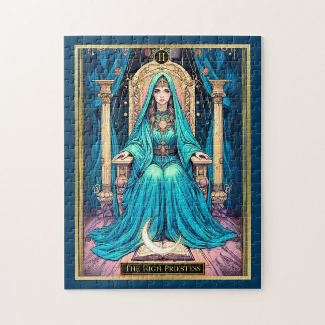 Art Nouveau Tarot, den högsta prästinnan Pussel (Vertikal)