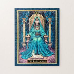 Art nouveau Tarot, högste fru Pussel