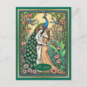 Art Nouveau Tarotkort, De älskande Vykort