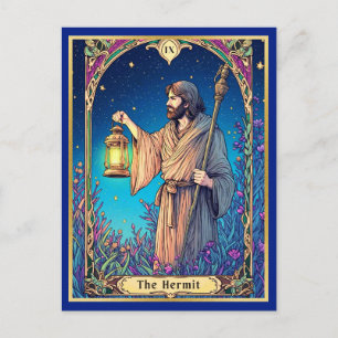 Art Nouveau Tarotkort, Eremiten Vykort