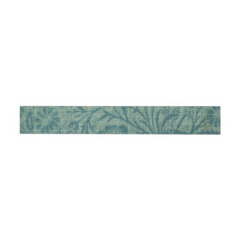 art nouveau,teal,William Morris stil, blommigt,chi Etikettband