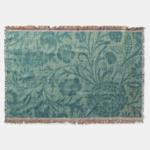 art nouveau,teal,William Morris stil, blommigt,chi