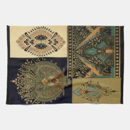 Art nouveau Textilier mönster Christopher dresser Kökshandduk