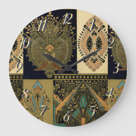 Art nouveau Textilier mönster Christopher dresser Stor Klocka