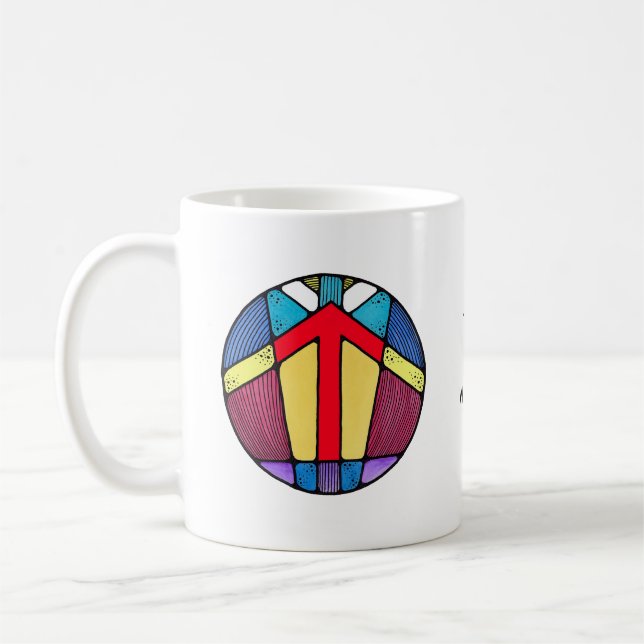 Art Nouveau Tiwaz Runmugg – SEGER! Kaffemugg (Vänster)